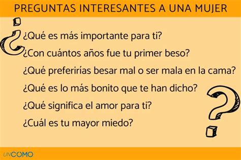 Preguntas interesantes para hombres y mujeres